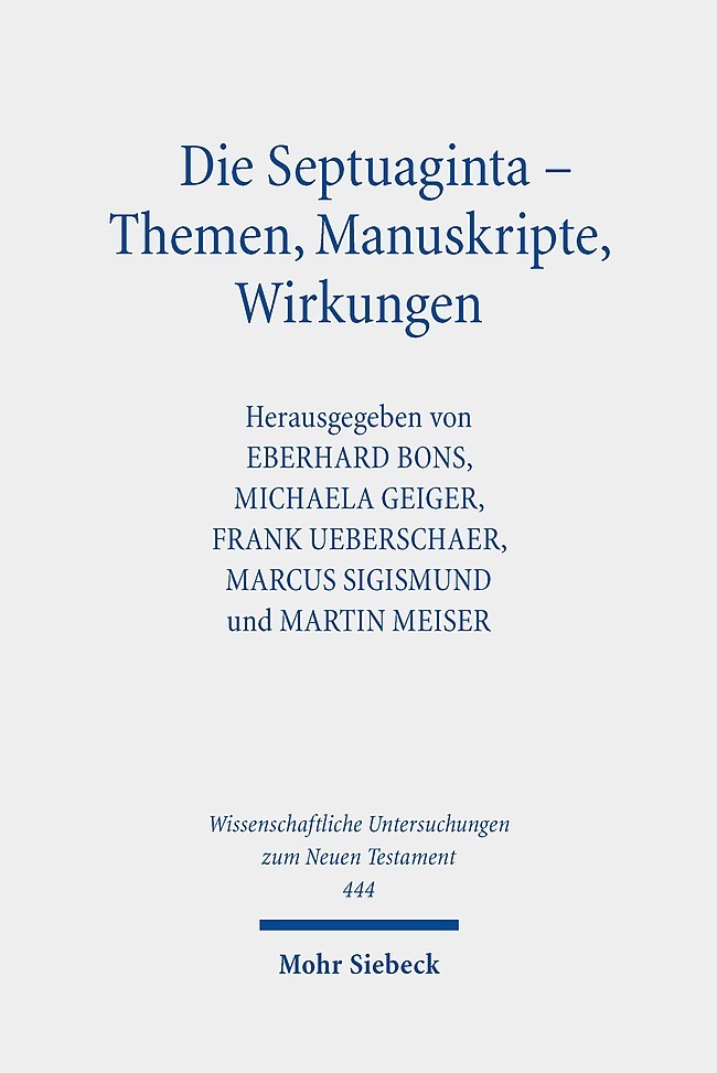 Die Septuaginta - Themen, Manuskripte, Wirkungen main product photo