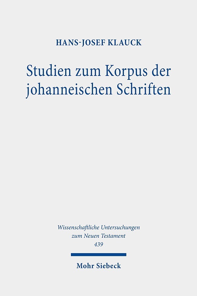 Studien zum Korpus der johanneischen Schriften main product photo