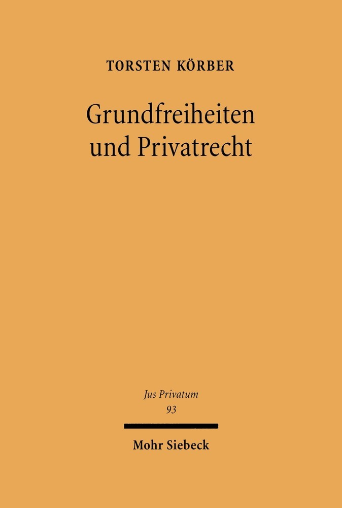 Grundfreiheiten und Privatrecht main product photo