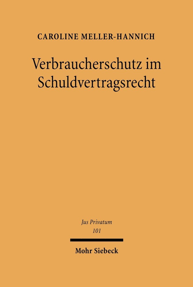 Verbraucherschutz im Schuldvertragsrecht main product photo