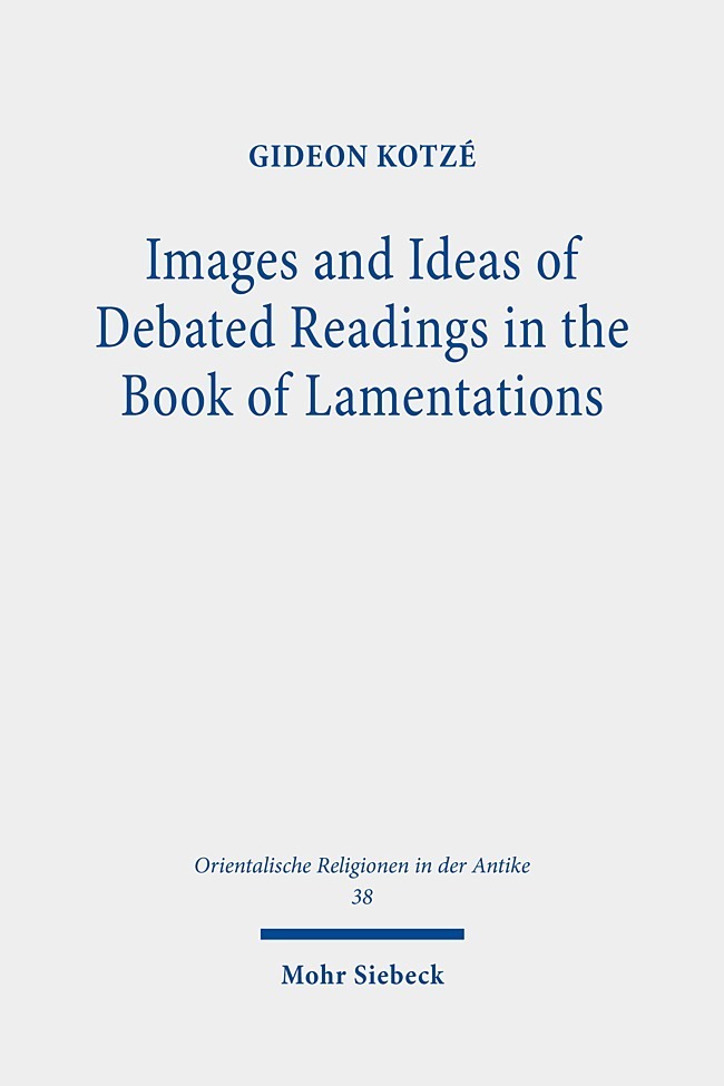 Images and Ideas of Debated Readings in the Book of Lamentations main product photo
