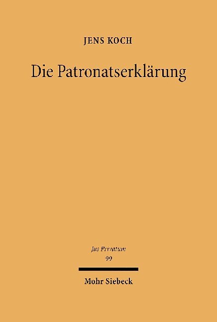Die Patronatserklärung main product photo