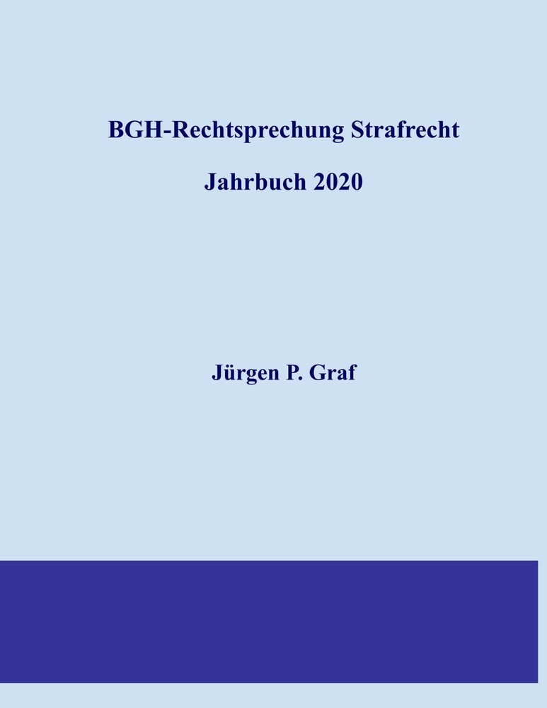 BGH-Rechtsprechung Strafrecht main product photo