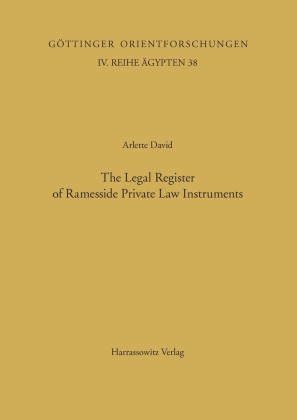 Classification and Categorization in Ancient Egypt / The Legal Register of Ramesside Private Law Instruments