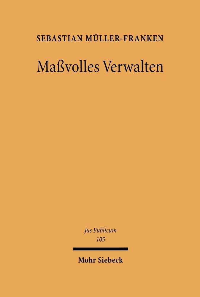 Maßvolles Verwalten main product photo