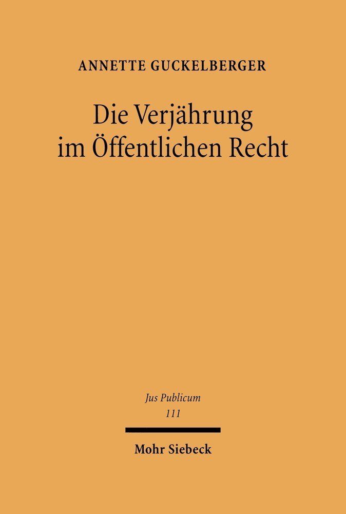 Die Verjährung im Öffentlichen Recht main product photo