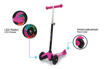 Jamara KickLight Scooter pink