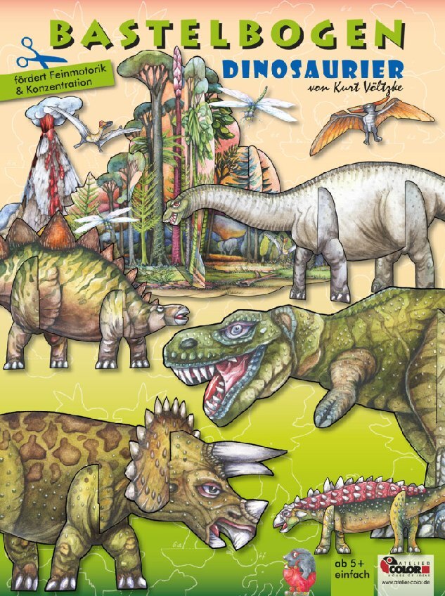 Dinosaurier Bastelbogen main product photo