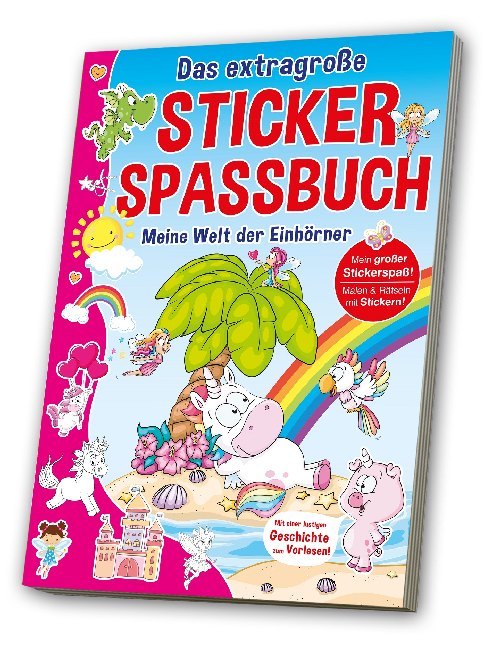 Das extragroße Stickerspaßbuch - Meine Welt der Einhörner main product photo