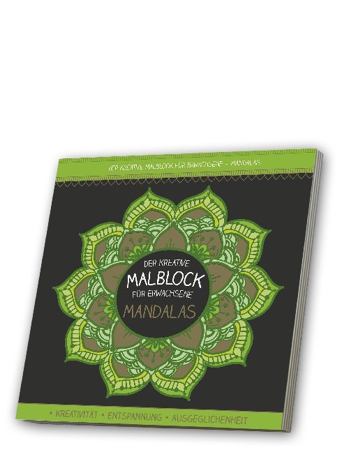 Der kreative Malblock für Erwachsene - Mandalas, m. Audio-CD main product photo