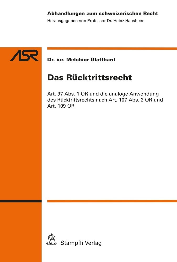 Das Rücktrittsrecht main product photo