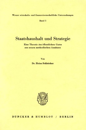 Staatshaushalt und Strategie.