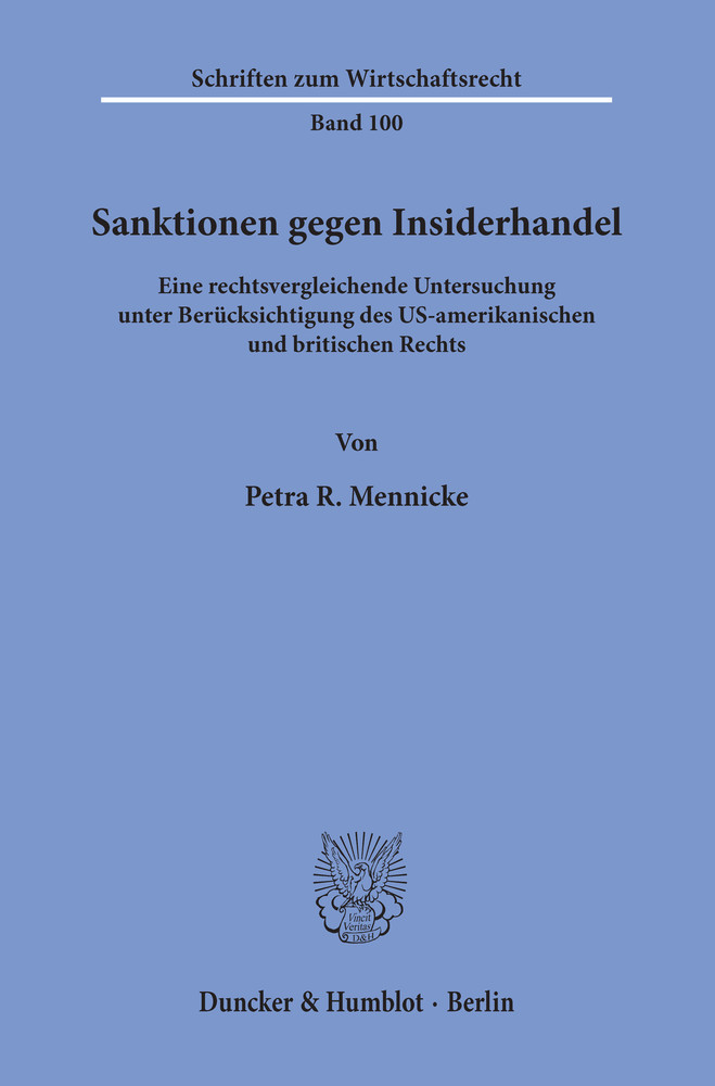Sanktionen gegen Insiderhandel. main product photo