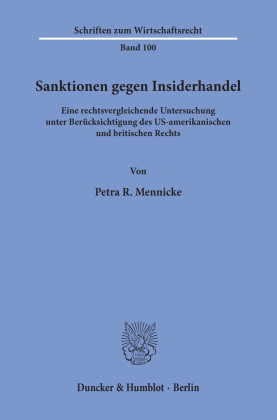 Sanktionen gegen Insiderhandel.
