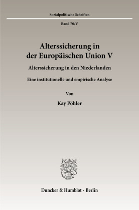 Alterssicherung in der Europäischen Union V.