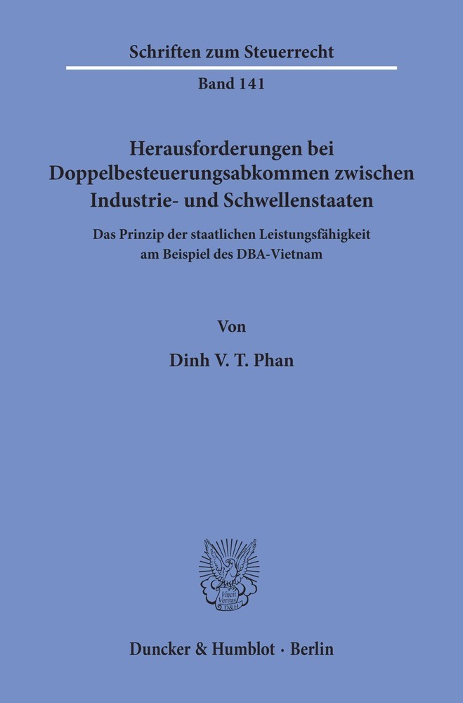 Herausforderungen bei Doppelbesteuerungsabkommen zwischen Industrie- und Schwellenstaaten. main product photo