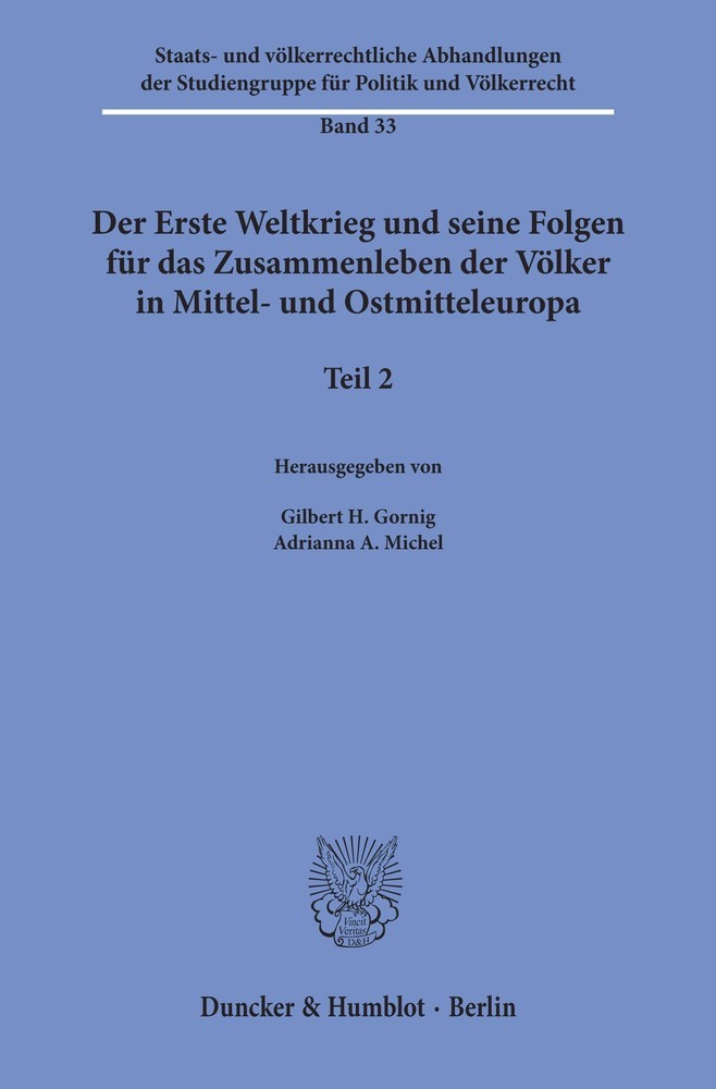 Der Erste Weltkrieg und seine Folgen für das Zusammenleben der Völker in Mittel- und Ostmitteleuropa. main product photo