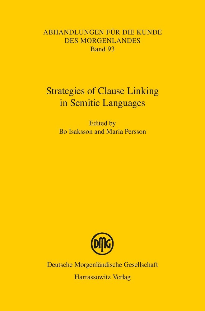 Strategies of Clause Linking in Semitic Languages main product photo
