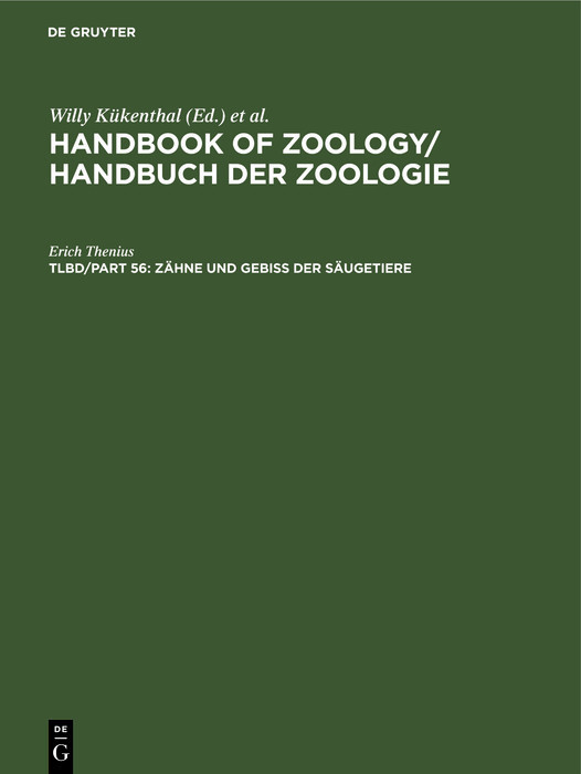 Zähne und Gebiß der Säugetiere main product photo