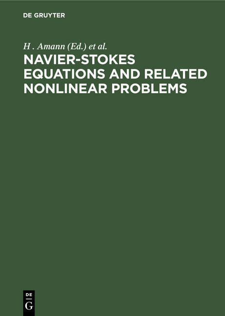 Navier-Stokes Equations and Related Nonlinear Problems main product photo