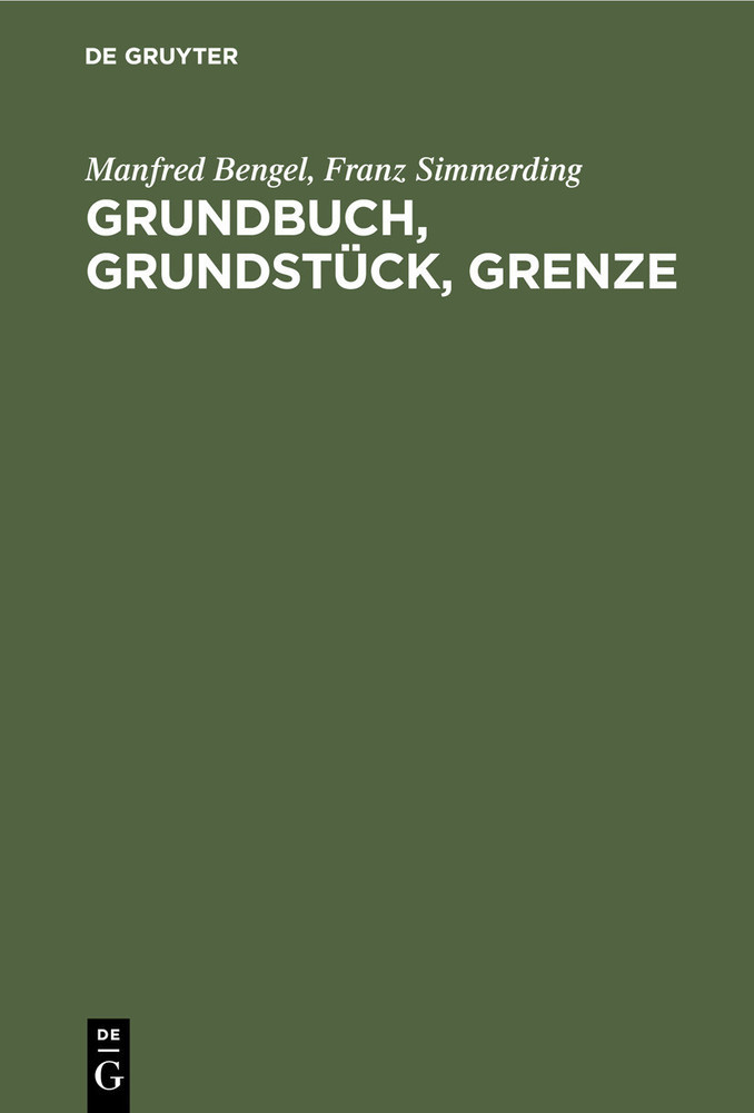 Grundbuch, Grundstück, Grenze main product photo