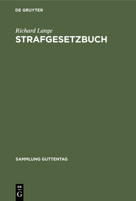 Strafgesetzbuch main product photo