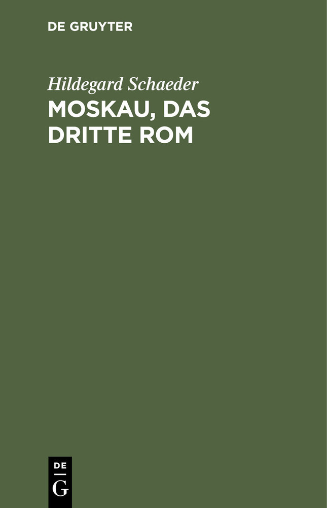 Moskau, das Dritte Rom main product photo