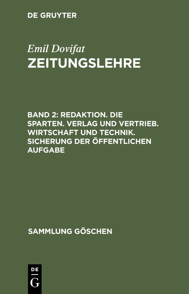 Redaktion. Die Sparten. Verlag und Vertrieb. Wirtschaft und Technik. Sicherung der öffentlichen Aufgabe main product photo