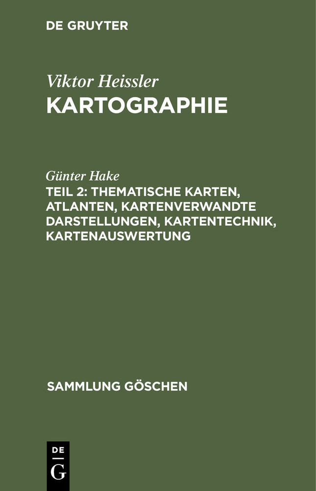 Thematische Karten, Atlanten, kartenverwandte Darstellungen, Kartentechnik, Kartenauswertung main product photo