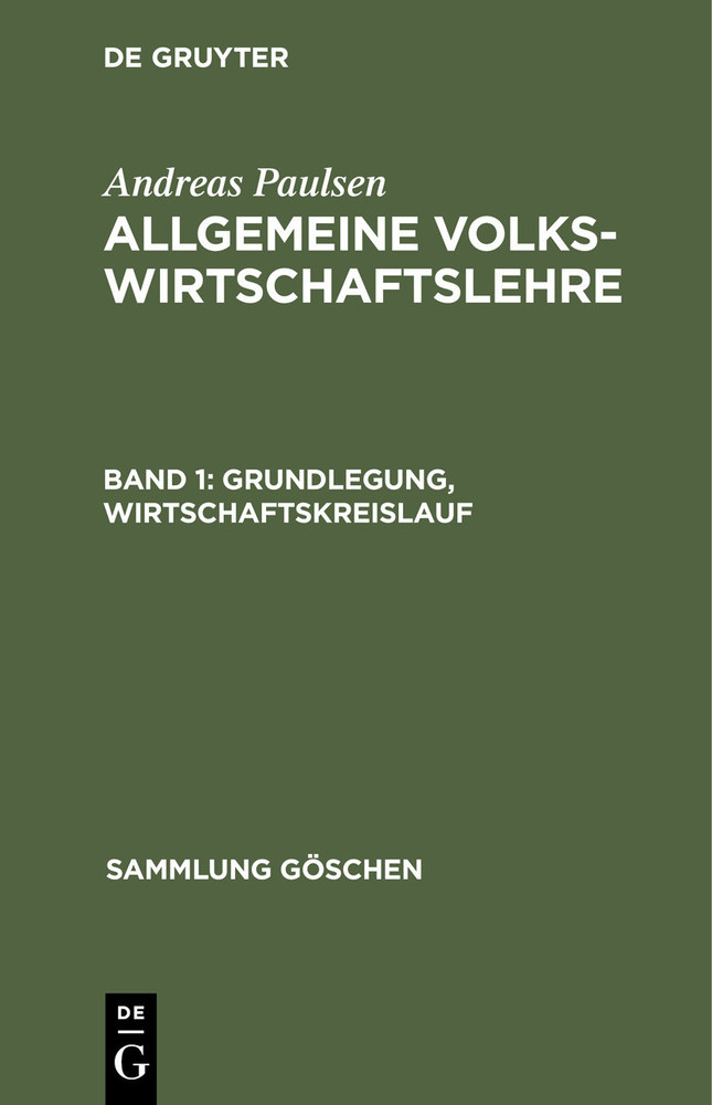 Grundlegung, Wirtschaftskreislauf main product photo