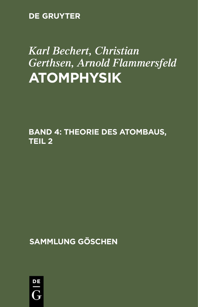 Theorie des Atombaus, Teil 2 main product photo