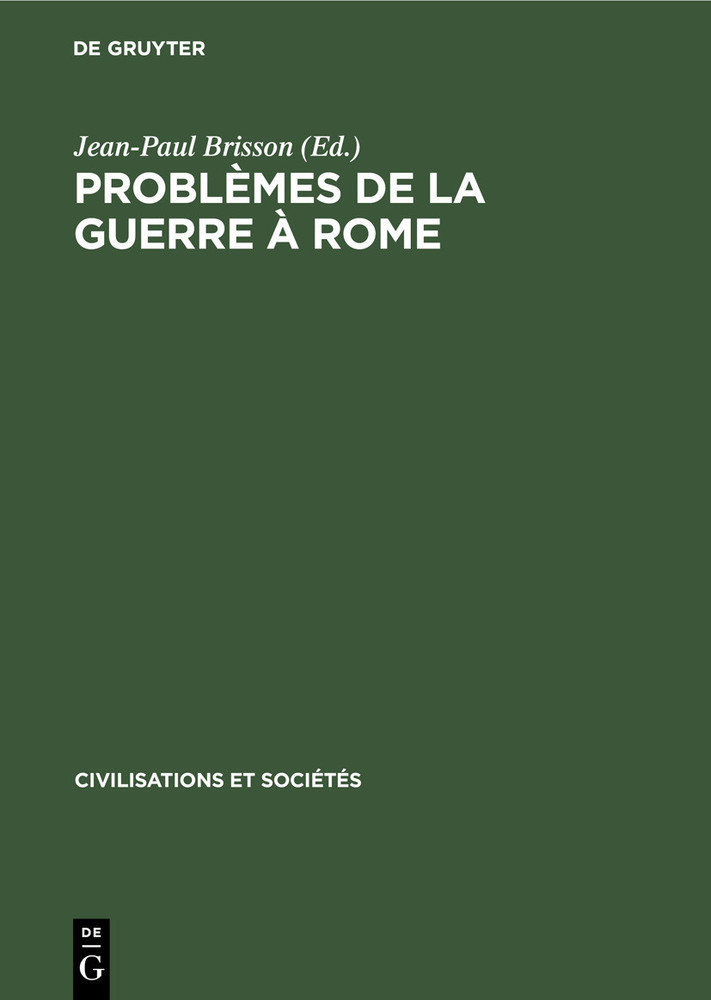 Problèmes de la guerre à Rome main product photo