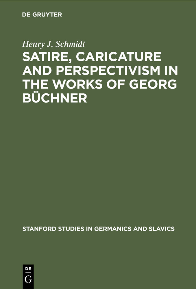 Satire, Caricature and Perspectivism in the Works of Georg Büchner main product photo