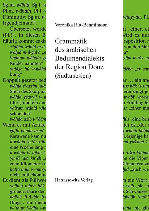 Grammatik des arabischen Beduinendialekts der Region Douz (Südtunesien) main product photo