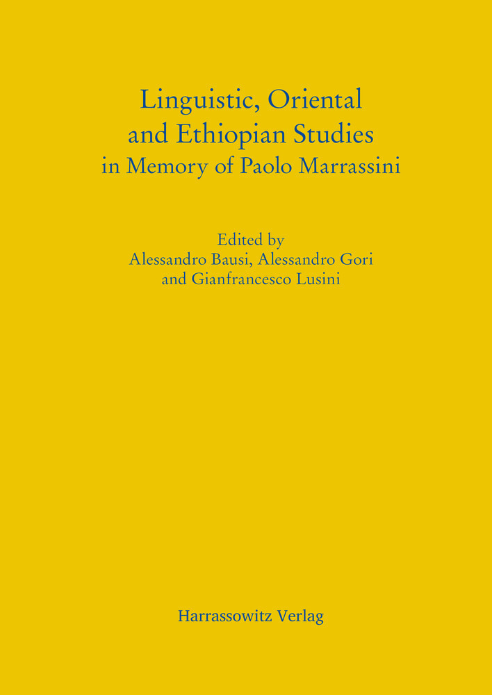 Linguistic, Oriental and Ethiopian Studies in Memory of Paolo Marrassini main product photo