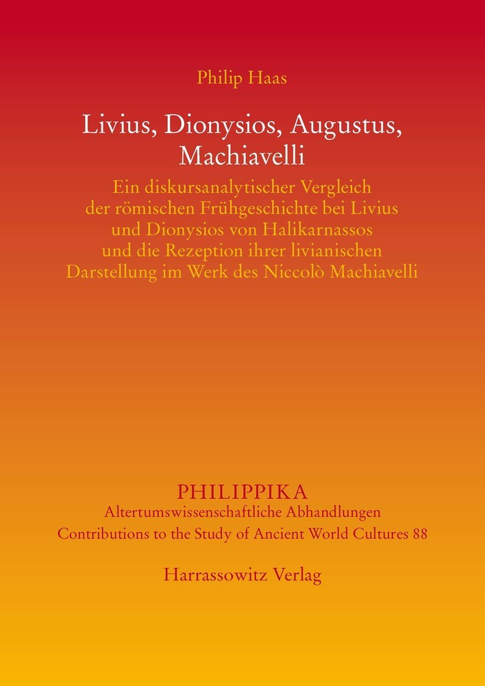 Livius, Dionysios, Augustus, Machiavelli main product photo