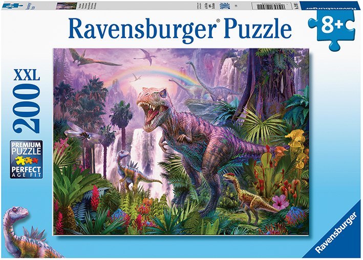 Ravensburger Kinderpuzzle - 12892 Dinosaurierland - Dino-Puzzle für Kinder ab 8 Jahren, mit 200 Teilen im XXL-Format main product photo