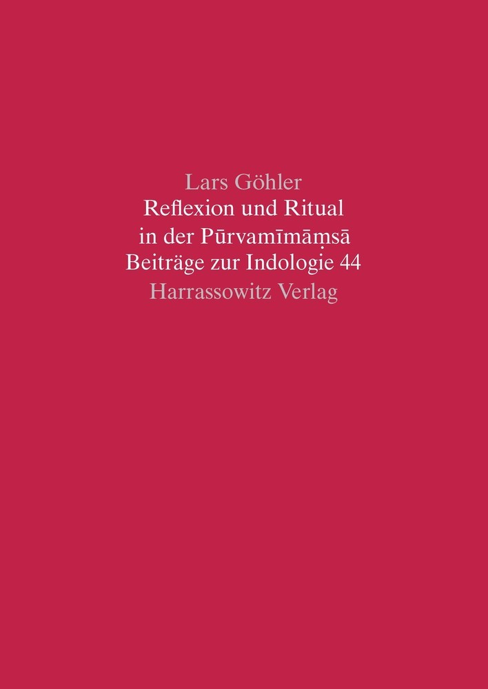 Reflexion und Ritual in der Purvamimamsa main product photo