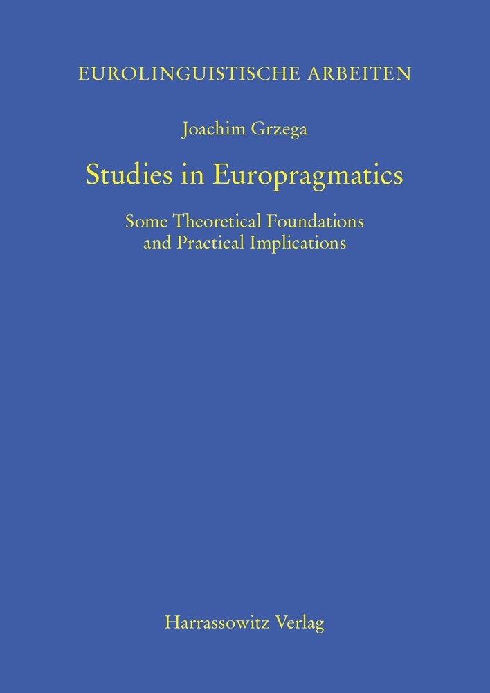 Studies in Europragmatics main product photo