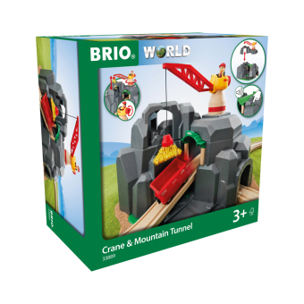 BRIO World 33889 Große Goldmine mit Sound-Tunnel - Zubehör für die BRIO Holzeisenbahn - Kleinkinderspielzeug empfohlen für Kinder ab 3 Jahren