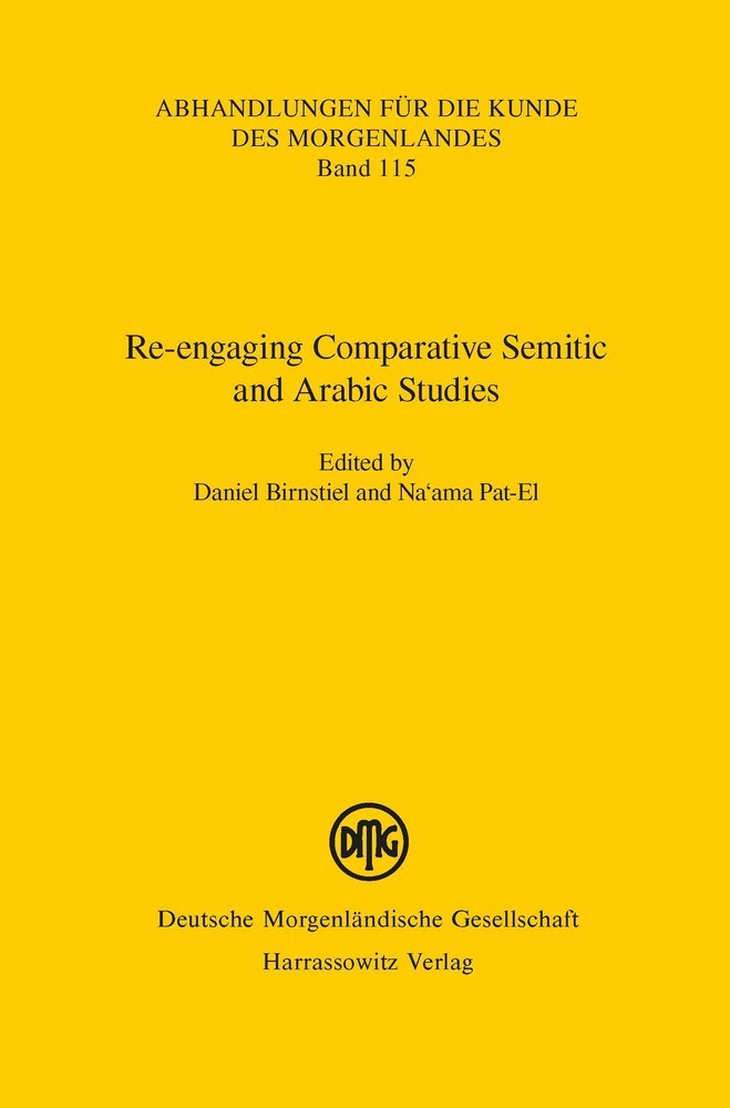 Re-engaging Comparative Semitic and Arabic Studies main product photo