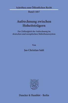 Aufrechnung zwischen Hoheitsträgern.