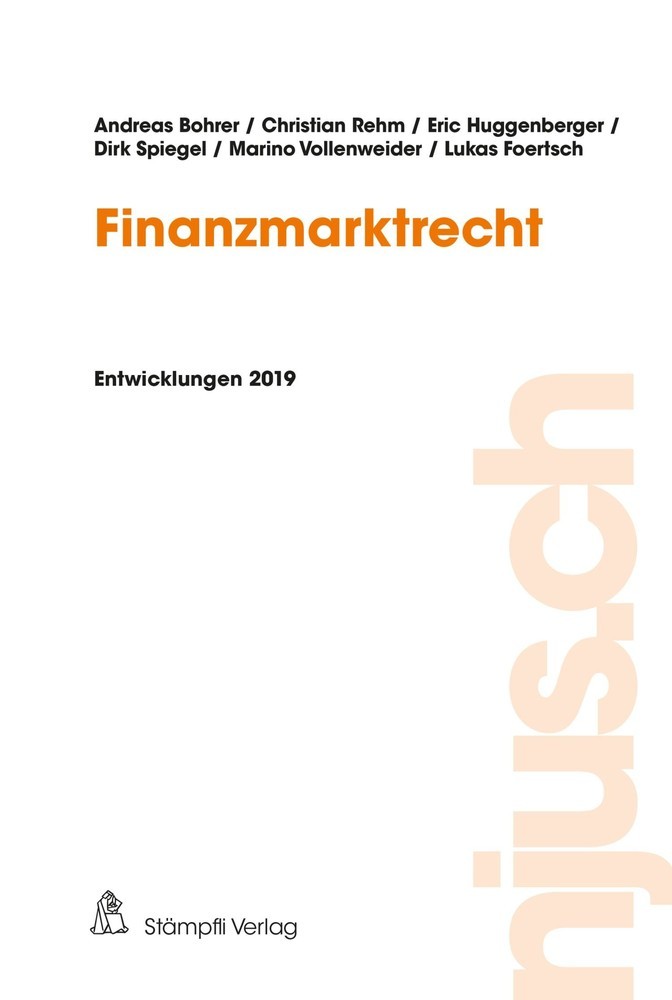 Finanzmarktrecht, Entwicklungen 2019 main product photo