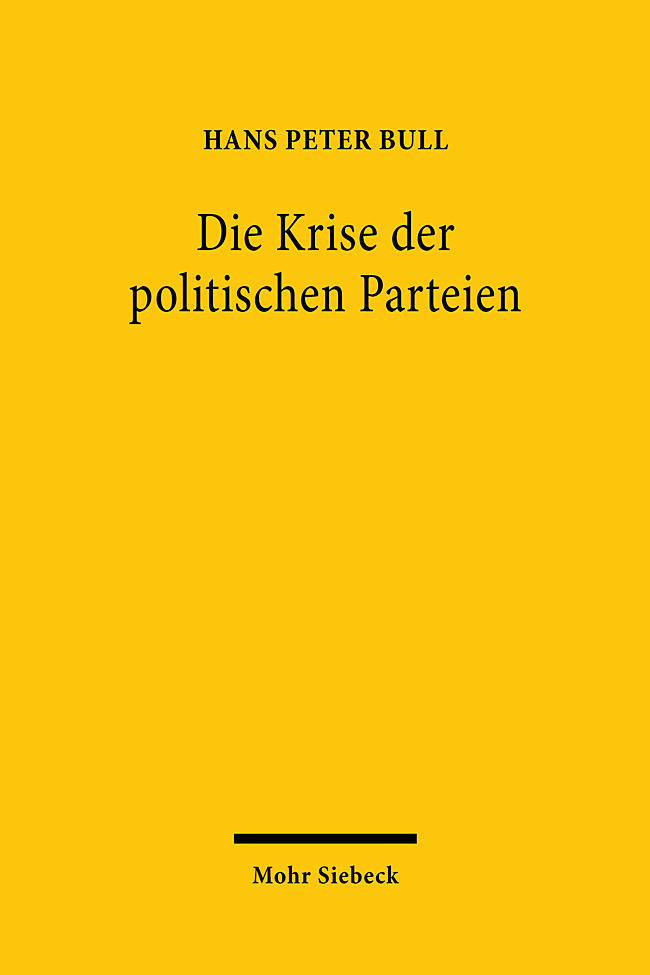 Die Krise der politischen Parteien main product photo