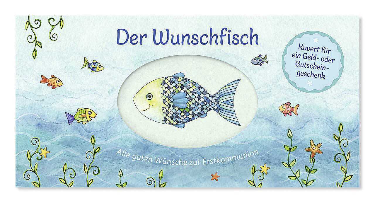 Der Wunschfisch. Alle guten Wünsche zur Erstkommunion - Kuvert für ein Gutschein- und Geldgeschenk main product photo