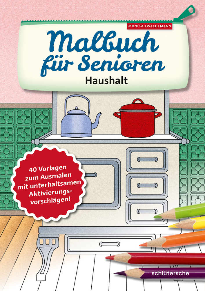 Malbuch für Senioren. Haushalt main product photo