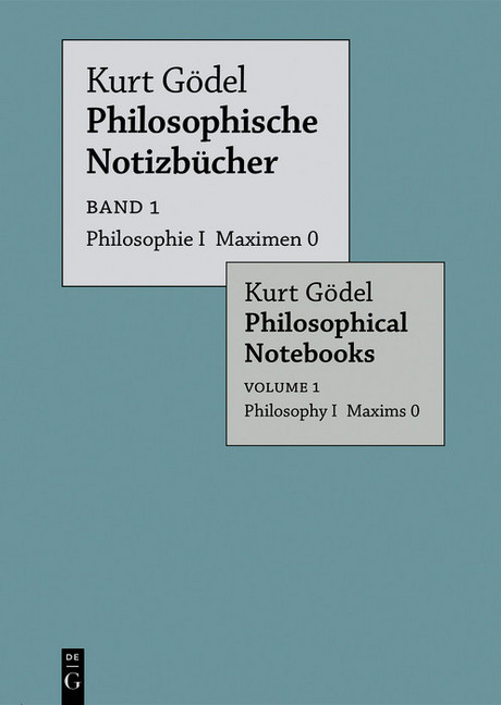 Philosophie I Maximen 0 / Philosophy I Maxims 0 main product photo