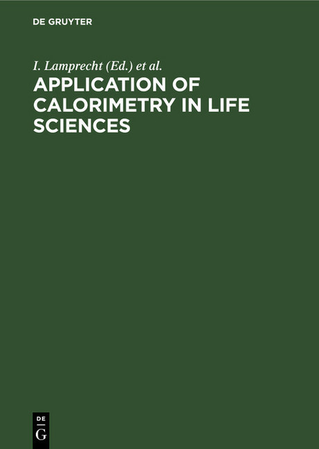 Application of Calorimetry in Life Sciences main product photo