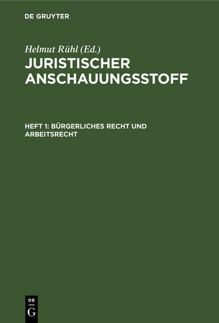 Bürgerliches Recht und Arbeitsrecht main product photo