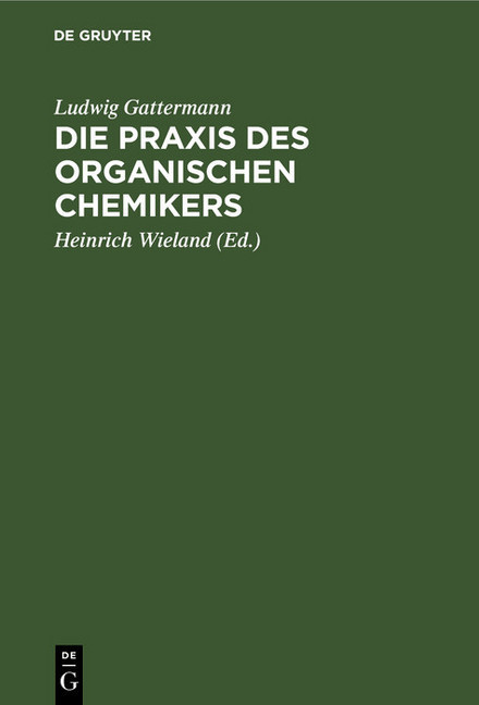 Die Praxis des organischen Chemikers main product photo